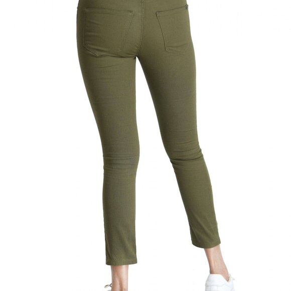 Women's Mid-Waist Cotton Stretch Pant - GREEN SZ 8,10,12,14 NWT - Picture 5 of 5